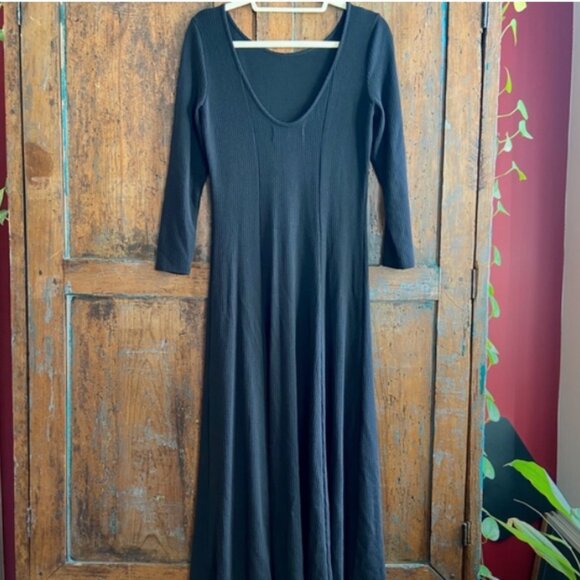 GUC Mara Hoffman Gwyneth knit dress in black rib (Sz XL) - Picture 7 of 7